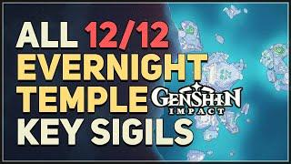 All Evernight Temple Key Sigil Locations Genshin Impact