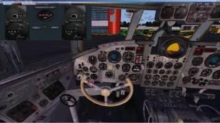 FSX | ИЛ 18Д | IL 18 | Полет по РСБН | RSBN flight | UMKK - ULLI