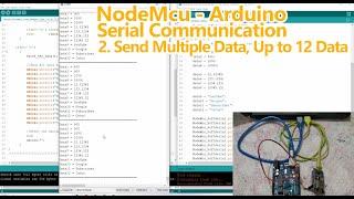 NodeMcu Arduino Serial Communication Send Multiple Data, Up to 12 Data