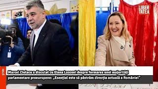 Marcel Ciolacu a discutat cu Elena Lasconi despre formarea unei majorități ..|Libertatea