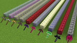 Which all pickaxe and MultiPickaxe is faster in Minecraft experiment ?