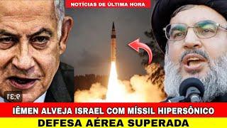 URGENTE: Iêmen alveja Israel com Míssil Balístico Hipersônico