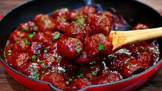 Spicy Cranberry Barbecue Meatballs Recipe - Easy and Delicious Meatballs