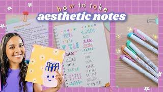  how to take [aesthetic notes] for lazy people  note-taking + study tips!