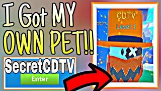 [ROBOT] Clicking Fantasy *I GOT MY OWN CDTV PET!* GET THE PET FREE WITH TWITTER CODE! ROBLOX