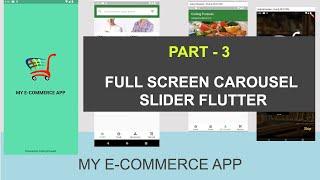 Full Screen Carousel Slider Flutter With Dot Indicator - 03 - Flutter eCommerce App With Firebase