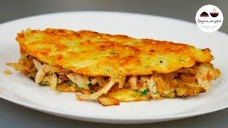 Драники с курицей  Необычный рецепт  ︎Картошка с мясом  Potato With Мeat