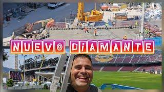 Obras en el Camp Nou a 06/06/25. DIAMANTES AL PODER.