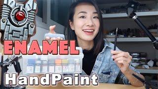 ENAMEL HAND PAINT GUNPLA DETAILS using Testors and Tamiya