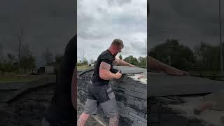 Capping a stone wall