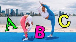 ABC ACRO GYMNASTICS CHALLENGE! | The Rybka Twins