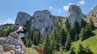 Cab. DÂMBU MORII 700 m - șirul STÂNCILOR - cab. PIATRA MARE 1630 m