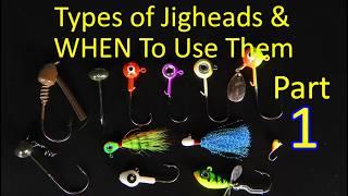 Types of Fishing Jigheads and When to Use Each Jig Lure