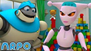 ARPO Vs Nannybot PLAYDATE!!! | ARPO The Robot | Funny Kids Cartoons | Full Episode Compilation