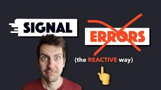 Is this how we will handle errors reactively with signals in Angular?