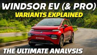 All 2025 MG Windsor EV (& Pro) Variants Explained (Excite, Exclusive, Essence) — Which One To Buy?