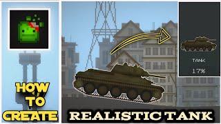 Melon Playground 25.0 How To Create A Realistic Tank [Melon Sandbox 25.0] Melon Sandbox Tank Create