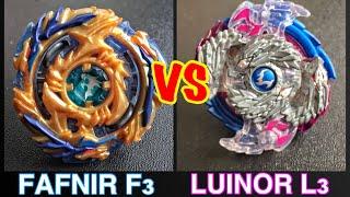 FAFNIR F3 VS. LUINOR L3 | Beyblade Battle