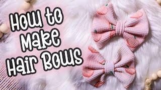 How To Make CUSTOM Bullet Fabric Hair Bows