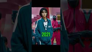Evolution of 067 player 2025-1995  #squidgame #thanos #shorts