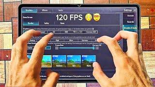  Smoth + 120 fps TEST XIAOMI PAD 6 pro ️ 4 Finger Claw FULL sensitivity #bgmi#pubgmobile