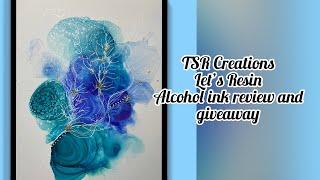 REVIEW AND GIVEAWAY..Let’s Resin alcohol inks ! #letsresin, #alcoholinks