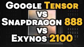 Google Tensor vs Snapdragon 888 vs Exynos 2100