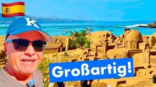 GRAN CANARIA | Tolles Sandkunstwerk am Las Canteras Strand…