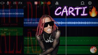 How to Make a Trap Beat for Playboi Carti on GarageBand iOS! (ALL RED)