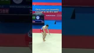 do you think a female gymnast could land this in competition?  | #gymnastics #shorts