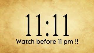 11:11Universe Wants You To Watch It Before 11 Pm