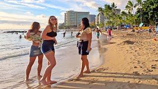 HAWAII WAIKIKI Walking Tour!  The Beachwalk and Main Street 2024 #waikiki  #travelvlog #walkingtour