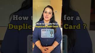 How to Apply for Duplicate PAN Card Online if LOST !  #shorts