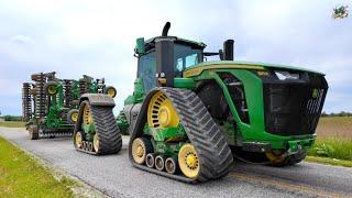 In the Field with Two John Deere 9RX 710 Tractors | Tilling & Planting