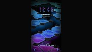 Galaxy Premium Theme -  Neon Polygons Animated Lockscreen