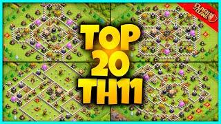 New BEST TH11 BASE WAR/TROPHY Base Link 2023 (Top20) Clash of Clans - Town Hall 11 Farm Base