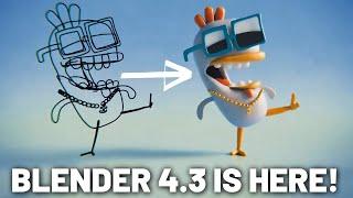 Blender 4.3 Features in LESS THAN FIVE MINUTES!