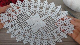 Wow! Wonderful Crochet Doily Pattern | Beautiful Crochet tablecloth - dress | Mandala Design