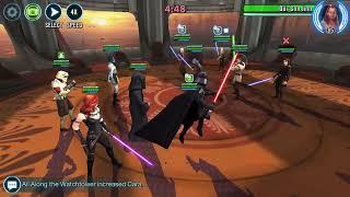 Darth Vader vs Qui Gon Jinn Omicron - SWGOH GAC