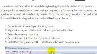 adb device not listing the Android phone