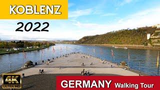  KOBLENZ, Germany - 4K UHD 60fps - Walking Tour 2022