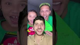 Green one chip challenge #food #snacks #funny #mukbang #chocolate