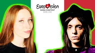 LET'S REACT TO ITALY'S NEW SONG FOR EUROVISION 2025 // LUCIO CORSI "VOLEVO ESSERE UN DURO"