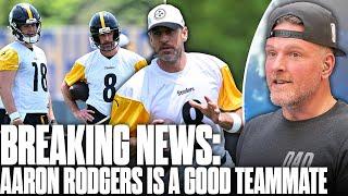 Shocking: Aaron Rodgers ISN'T A Terrible Teammate, Mentoring Will Howard | Pat McAfee Show
