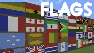 Minecraft - Country Flag Pixel Art - All Countries