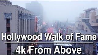 Foggy Hollywood Blvd From Above | 4K DJI Footage