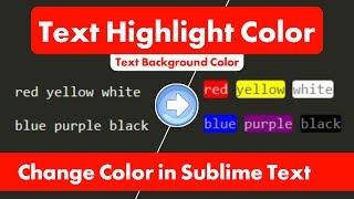 Change Css Color In sublime Text | Highlight Css Color in Sublime Text | Mudassir Shahzad