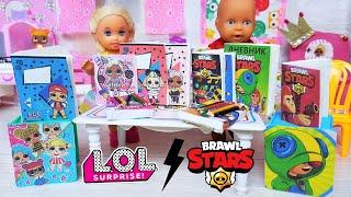 BACK TO SCHOOL! Office for Katya and max in the style of dolls LOL and Bravl lifehacks for Barbie