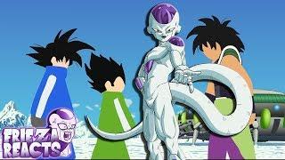 Frieza Reacts To Goku And Vegeta VS Broly Stick Fight!!