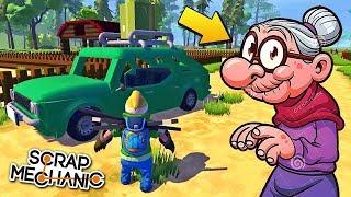  БАБКА ОБГОРЕЛА НА СОЛНЦЕ  МУЛЬТИК в Scrap Mechanic  СКРАП МЕХАНИК 